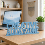 Creative Adda Zone Custom 3D Printed Desk Sign - Image 7