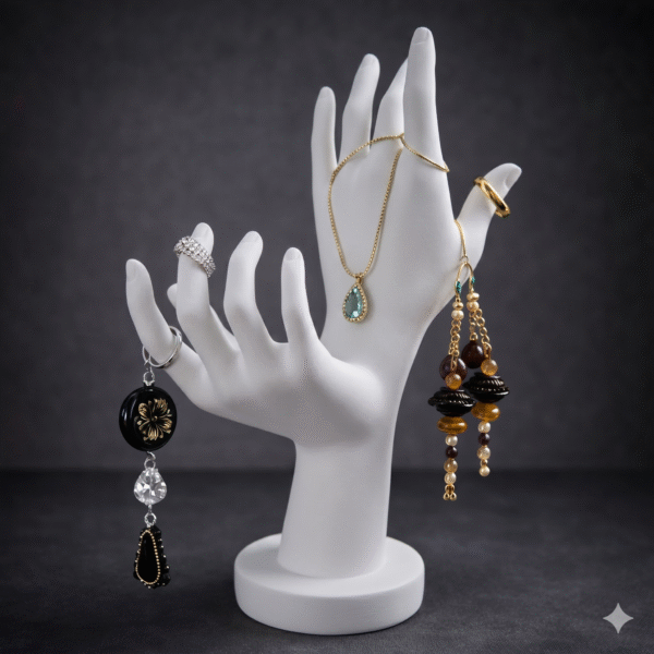 Elegant Dual-Hand Jewelry Holder