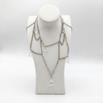 Premium Necklace Display Bust Stand – 3D Printed Jewelry Holder for Dressing Table, Shop & Exhibition Use, Lightweight Durable Plastic Neck Stand, Space Saving Organizer for Chains & Accessories(White Color)