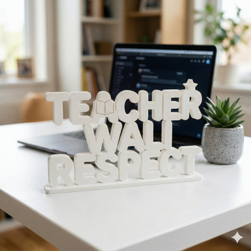 Teacher Wali Respect 3D Printed - Image 3