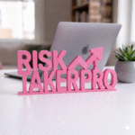 Risk Taker Pro Desk Sign 3D Printed Office Decor for Entrepreneurs & Professionals - Image 2