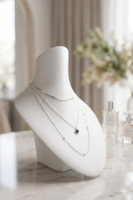 Necklace Display Bust Stand Matte White | 3D Printed Jewelry Organizer for Chains & Pendants | Elegant Display Holder for Shop, Home & Dressing Table