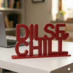 Dil Se Chill 3D Printed Desk Decor - Image 5