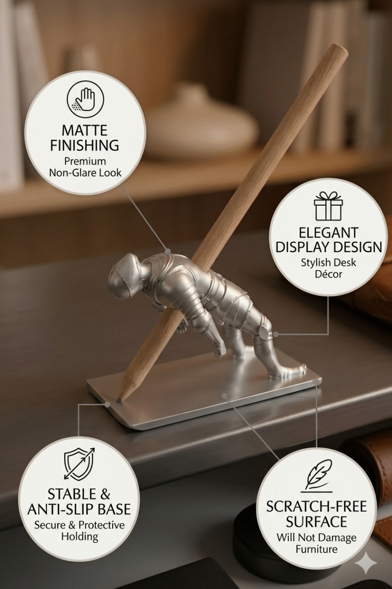 Dead Knight Pen Holder – Medieval Desk Organizer