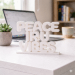 Peace Iru Vibes Desk Sign - Image 6