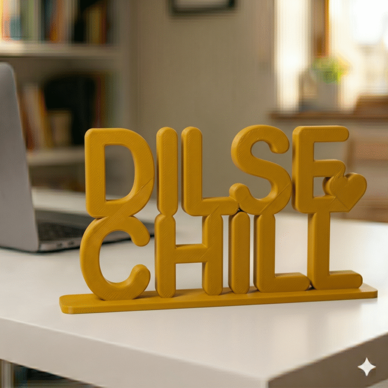 Dil Se Chill 3D Printed Desk Decor - Image 9