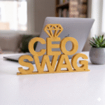 CEO Swag 3D Printed Desk Sign for Office Desk, Boss Gift, Entrepreneur Workspace Decor - Image 5
