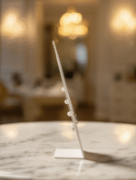 White Necklace Display Stand Jewelry Bust | Matte Finish Necklace Holder | Pendant Chain Display Stand | Jewelry Display Mannequin for Shop, Photography & Home(White Color) - Image 3