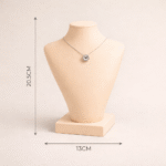 Premium Necklace Jewellery Stand | 3D Printed Display Bust | Lightweight Durable Plastic Holder for Necklaces | Modern Dressing Table Organizer | Space Saving Jewelry Display for Home & Shops(Skin Color) - Image 3