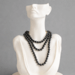 Premium White Necklace Display Bust Stand | 3D Printed Jewellery Mannequin Holder | Durable Lightweight Plastic Necklace Display for Shop, Home, Exhibition & Dressing Table(White Color)