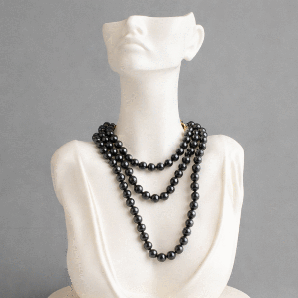 Loop Mannequin Necklace Display Bust  | Jewelry Holder for Chain, Mangalsutra, Pendant | Face Style Jewelry Stand for Shop, Showroom & Photography(White Color)