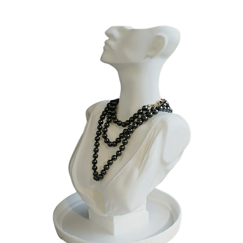 Premium White Necklace Display Bust Stand | 3D Printed Jewellery Mannequin Holder | Durable Lightweight Plastic Necklace Display for Shop, Home, Exhibition & Dressing Table(White Color) - Image 3