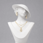 Mannequin Stand Matte White Necklace Pendant Chain Earring Holder Display Organizer for Home Shop Counter(White Color) - Image 2
