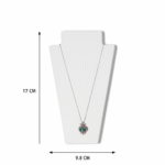 White Necklace Display Stand Jewelry Bust | Matte Finish Necklace Holder | Pendant Chain Display Stand | Jewelry Display Mannequin for Shop, Photography & Home(White Color) - Image 2