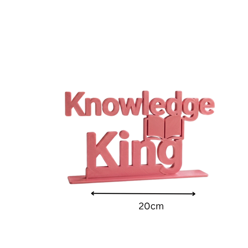 Knowledge King 3D Printed - Image 2