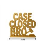 3D Printed Case Closed Bro Desk Gift | Funny Office Decor | Corporate Desk Item - Image 2