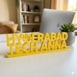 Hyderabad Tech Anna 3D Printed Desk Sign for Office Decor and Tech Gifts - Image 3