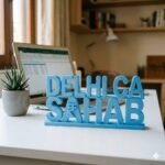 Delhi CA Sahab 3D Printed Name Plate for CA Office | Chartered Accountant Desk Sign Gift - Image 6