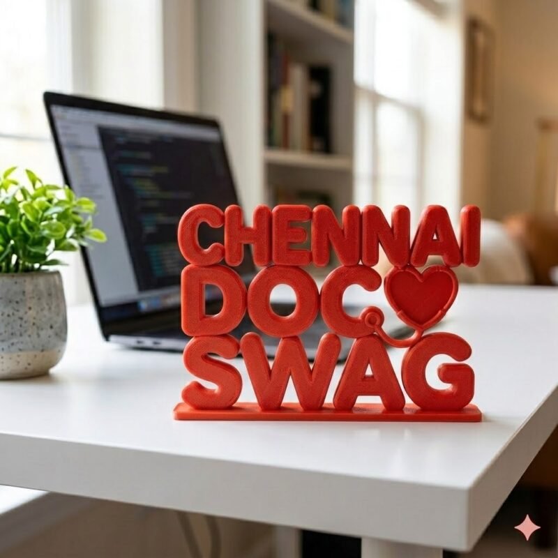 Chennai Doctor Name Plate 3D Printed | Clinic Desk Name Stand | Personalized Medical Gift - Image 8