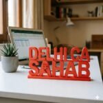 Delhi CA Sahab 3D Printed Name Plate for CA Office | Chartered Accountant Desk Sign Gift - Image 5