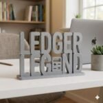 Ledger Legend 3D Printed Desk Name Plate for Accountants & Finance Office Decor - Image 6