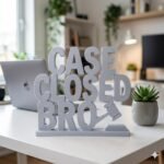 3D Printed Case Closed Bro Desk Gift | Funny Office Decor | Corporate Desk Item - Image 3