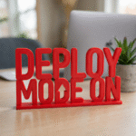 Deploy Mode On 3D Printed Desk Name Sign for Office, Startup, IT Workspace Decor - Image 9