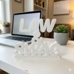 Law & Swag 3D Printed Desk Sign for Lawyer Office Decor - Image 8