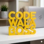 Code Wala Boss 3D Printed Desk Sign for Developer Desk Decor - Image 9
