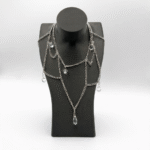 Premium Necklace Display Bust Stand – 3D Printed Jewelry Holder for Dressing Table, Shop & Exhibition Use, Lightweight Durable Plastic Neck Stand, Space Saving Organizer for Chains & Accessories(Black Color)