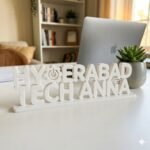 Hyderabad Tech Anna 3D Printed Desk Sign for Office Decor and Tech Gifts - Image 5