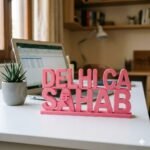 Delhi CA Sahab 3D Printed Name Plate for CA Office | Chartered Accountant Desk Sign Gift - Image 4
