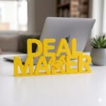 Deal Maker Desk Sign 3D Printed Office Decor for Sales & Business - Image 7