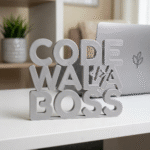 Code Wala Boss 3D Printed Desk Sign for Developer Desk Decor - Image 4