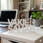 Vakil Sahab 3D Printed Desk Sign for Lawyers | Advocate Office Name Plate | Legal Decor Gift - Image 8