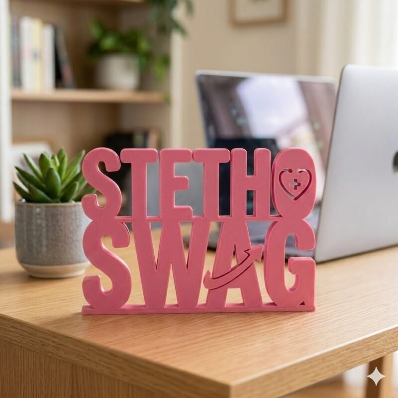 Stetho Swag 3D Printed Medical Desk Name Plate for Doctors Clinics Office Decor Gift - Image 8