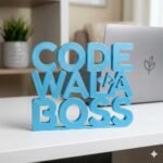 Code Wala Boss 3D Printed Desk Sign for Developer Desk Decor - Image 5