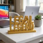 Legal Legend 3D Printed Desk Sign for Lawyers | Office Decor Name Plate