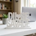 Dil Se Savage 3D Printed Desk Sign | Funny Office Desk Decor Gift - Image 8