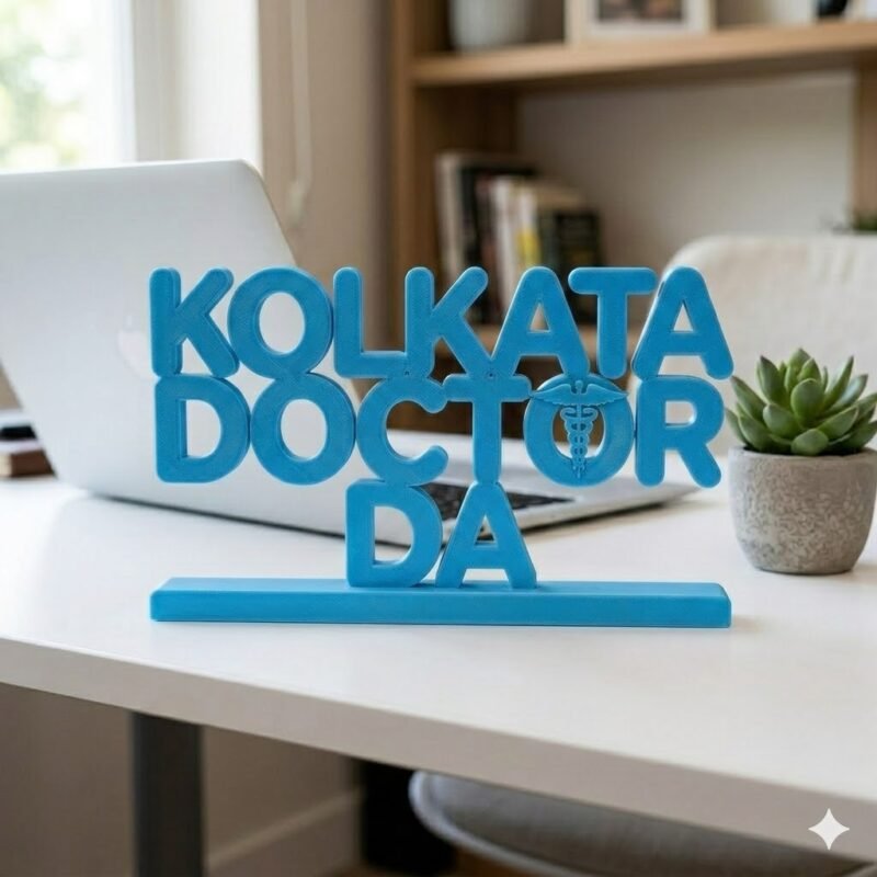Kolkata Doctor Da 3D Printed Name Stand for Doctor Desk | Personalized Medical Gift India - Image 6