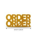 Order Order 3D Printed Desk Sign for Lawyer Office | Legal Decor Gift | Advocate Table Display - Image 3