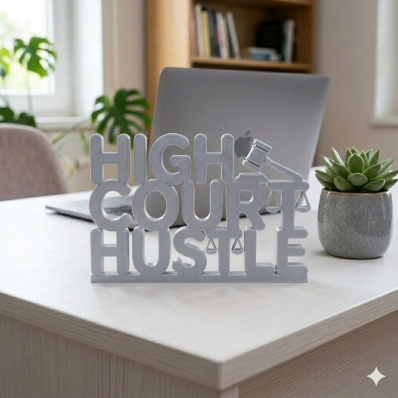 High Court Hustle 3D Printed Lawyer Desk Decor Gift - Image 5