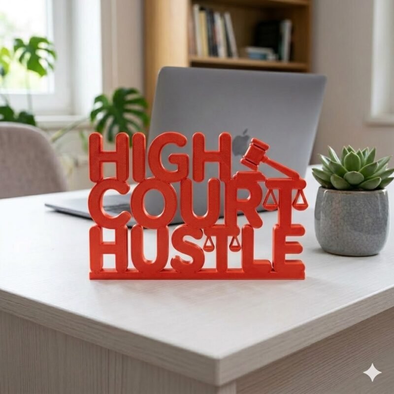 High Court Hustle 3D Printed Lawyer Desk Decor Gift - Image 3