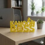 Kanoon Boss 3D Printed Nameplate for Lawyers | Advocate Desk Decor Gift - Image 3