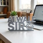 AI Wale Sir 3D Printed Desk Sign for Office, Teacher, AI Workspace Decor - Image 6