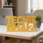 Techie Bhai 3D Printed Desk Sign for Developer Office Desk Decor - Image 7