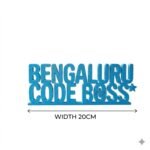 Bengaluru Code Boss 3D Printed Desk Sign for Office, Developer Desk Decor Gift - Image 8