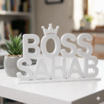 Boss Sahab 3D Printed Desk Sign for Office Desk & Boss Cabin Decor - Image 4