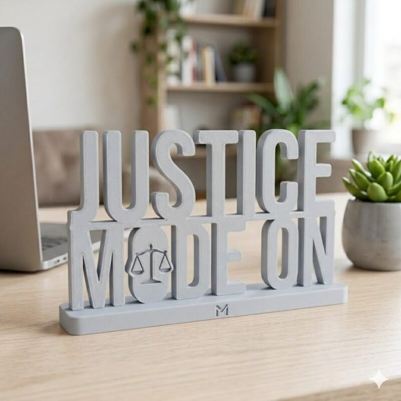 Justice Mode On 3D Printed Desk Decor for Lawyers, Judges & Offices | Unique Legal Gift - Image 5