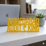 Ahmedabad Audit King 3D Printed Desk Name Plate for CA | Office Decor Gift - Image 3